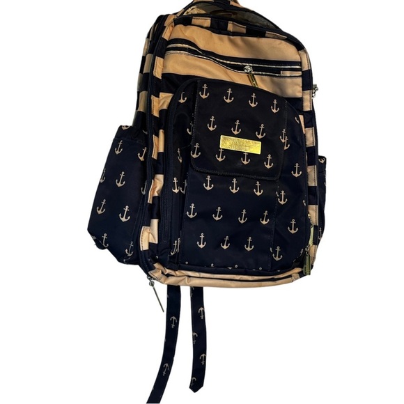 Ju-Ju-Be Legacy Be Right Back Stripe Nautical Diaper Bag Backpack - Picture 4 of 6